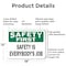 Signmission Safety Culture Sign, 18 in Width, Aluminum, Rectangle OS-2PACK-SF-A-1218-L-19601 - alternate 5